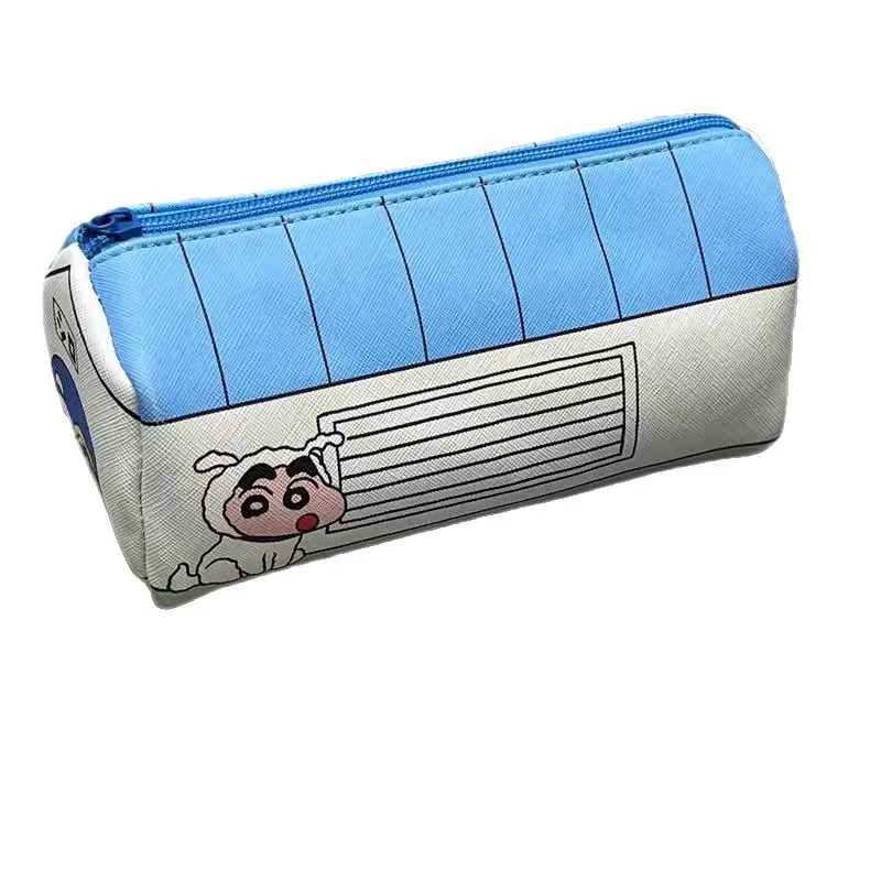 

Cute Anime Shinchan Series Kawaii Doghouse Modeling Pencil Case Creative Cartoon Printing Large Capacity Stationery Box