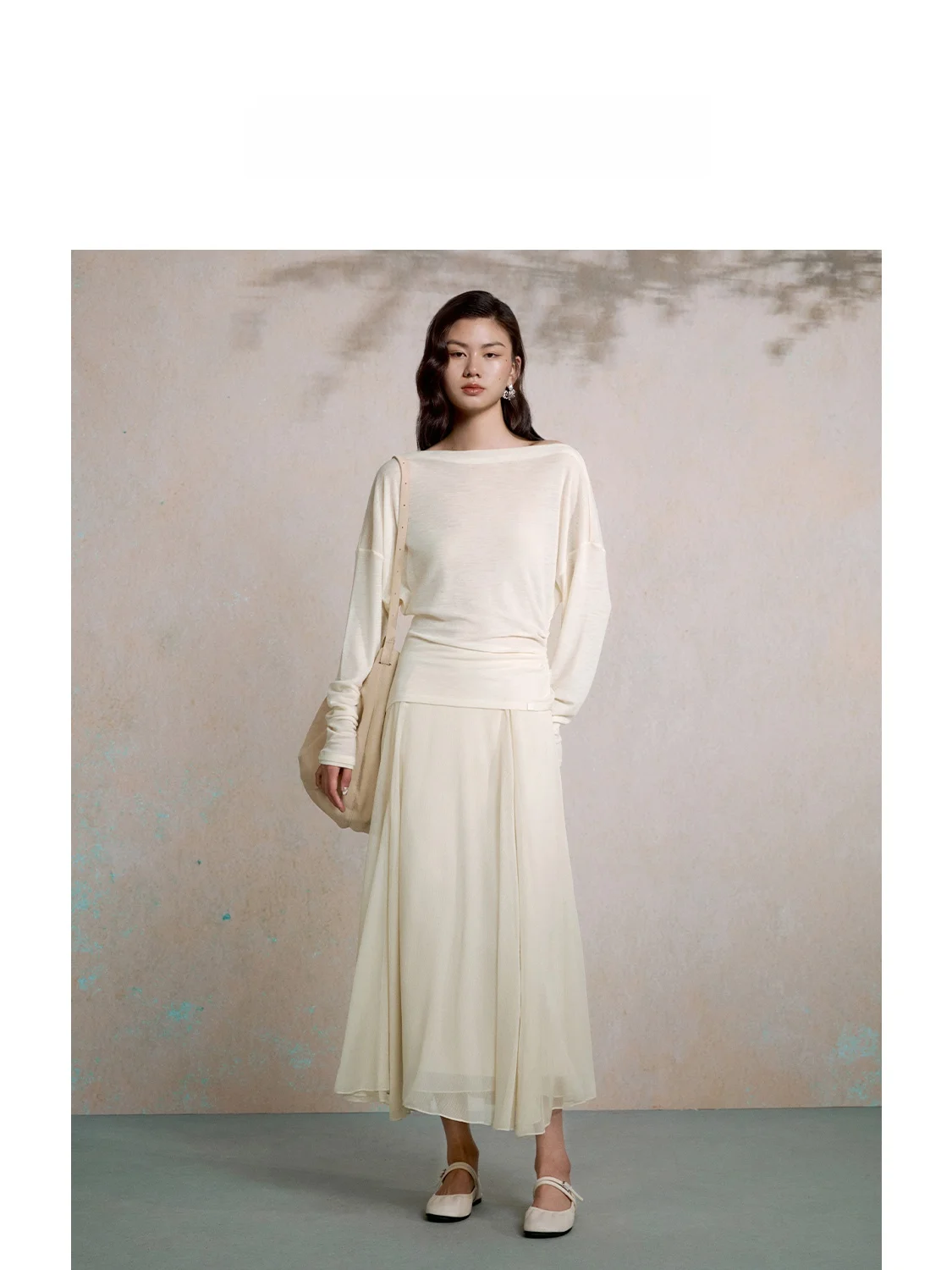 

Легкая летняя женская юбка миди ZhiZhi А-силуэта с расклешенным подолом и неровной текстурой, простой стиль