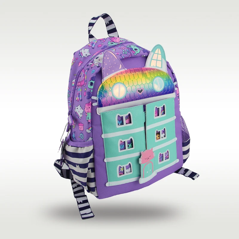 Austrália smiggle original venda quente mochila infantil menina roxo casa de boneca de alta qualidade bonito mochila 14 polegadas