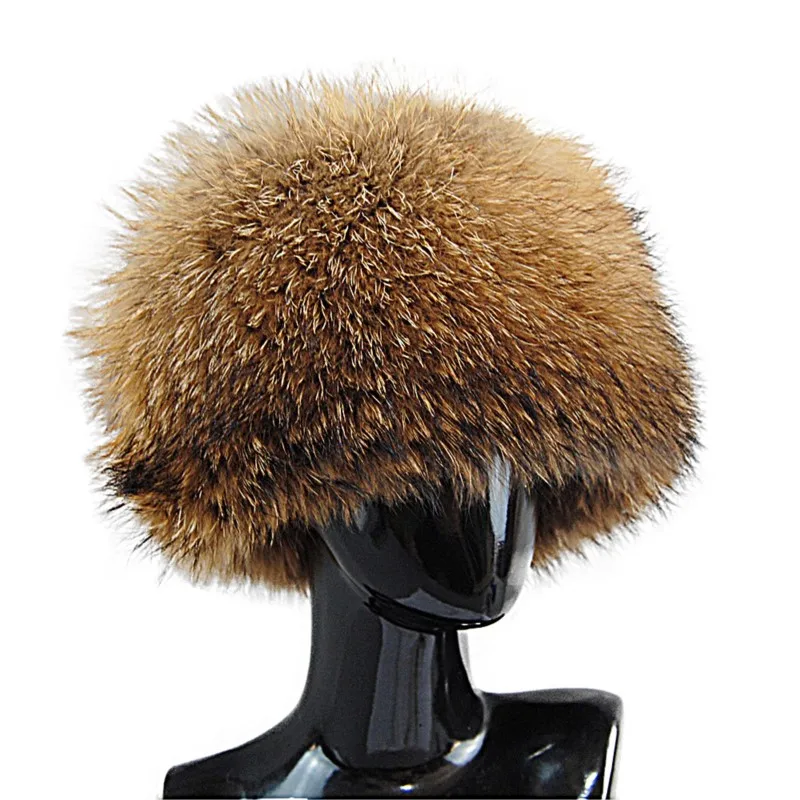 

Fur hats women's fashionable and elegant headscarves adult