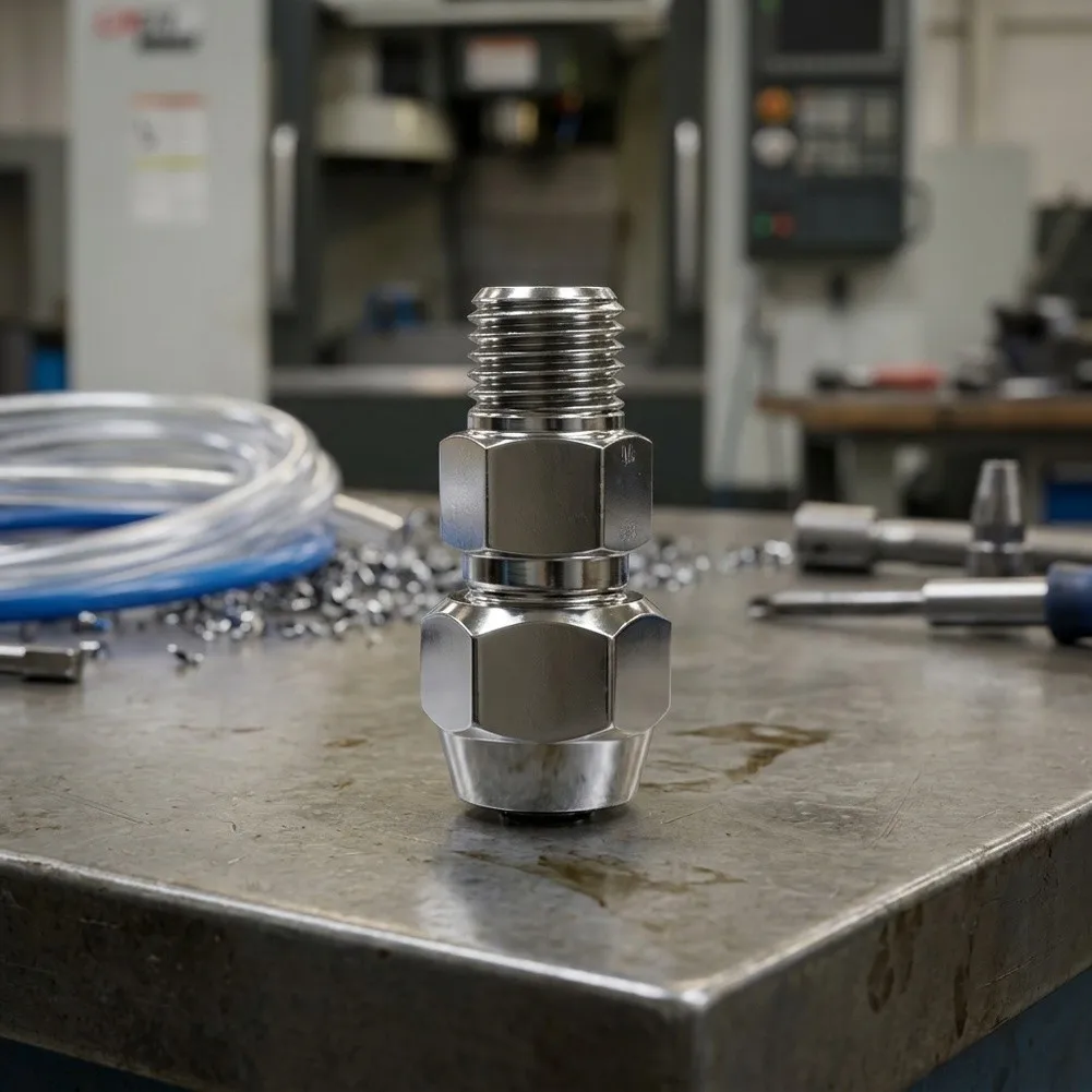 Cooling System Connector CNC Water Cooling Nozzle Precise Threaded Interface Stable Water Supply For 10MM Spindle
