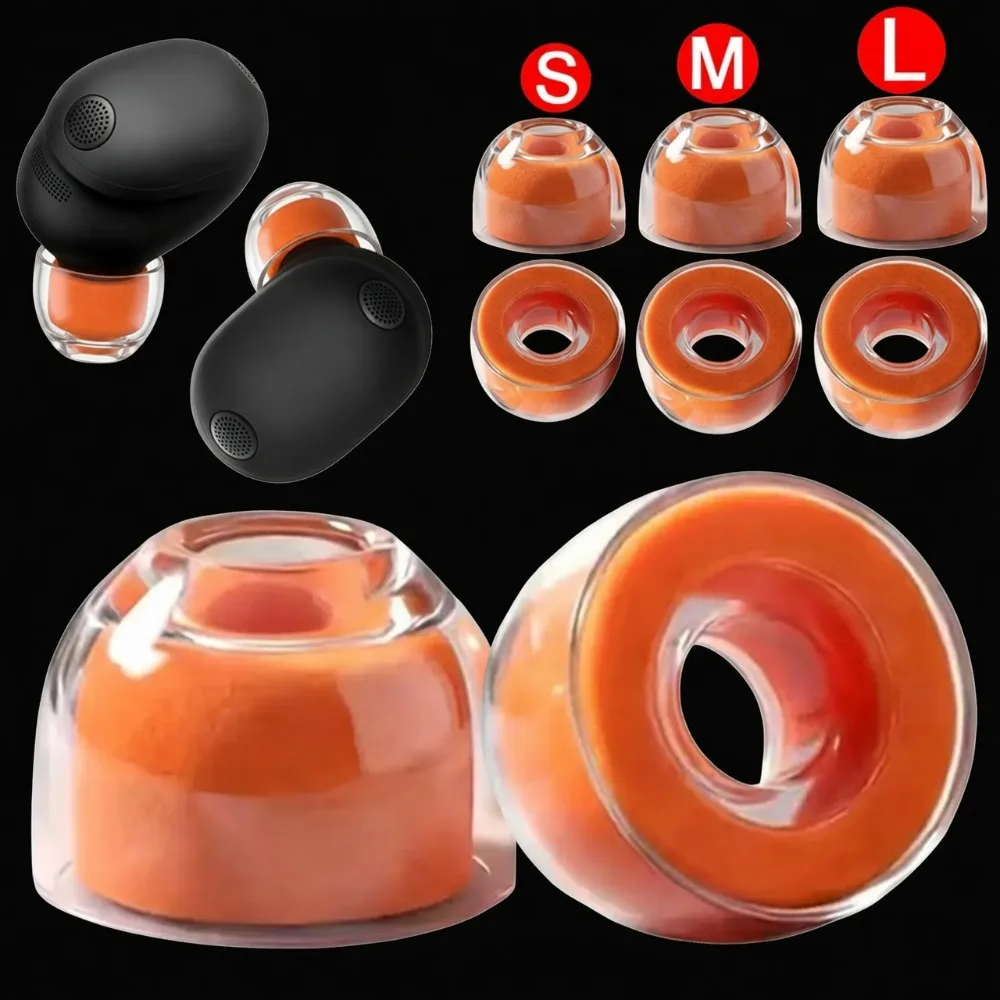 S/M/L Silicone+Memory Foam Earphone Earbud Tips Ear Caps EarPlug Soft Foam Earbud Tips for SONY in-Ear Headphones Ear Pad Covers