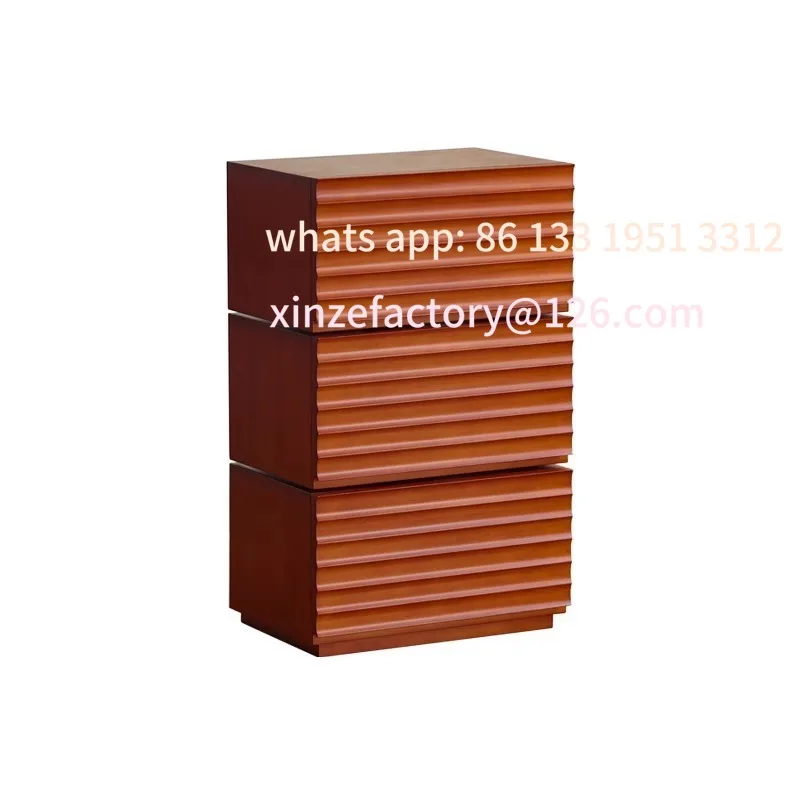 

Customizable American furniture all solid wood entry porch cabinet locker rotatable sofa side cabinet Nordic light luxury chest