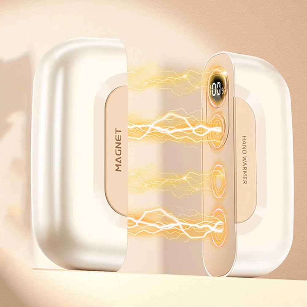 

Plastic Magnetic Hand Warmer USB Charging Fast Heating Electric Warmer 3 Speed Adjustable Safe Heating Pocket Heater Daily Use