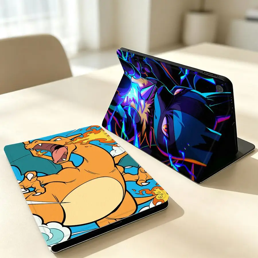 Cool Lucario Pokemons Case for Samsung Galaxy Tab S11 S7 S8+ S10 Plus S10FE A8 A9Plus A7 Lite A11 S9+ S10 Lite S9 FE with Pencil