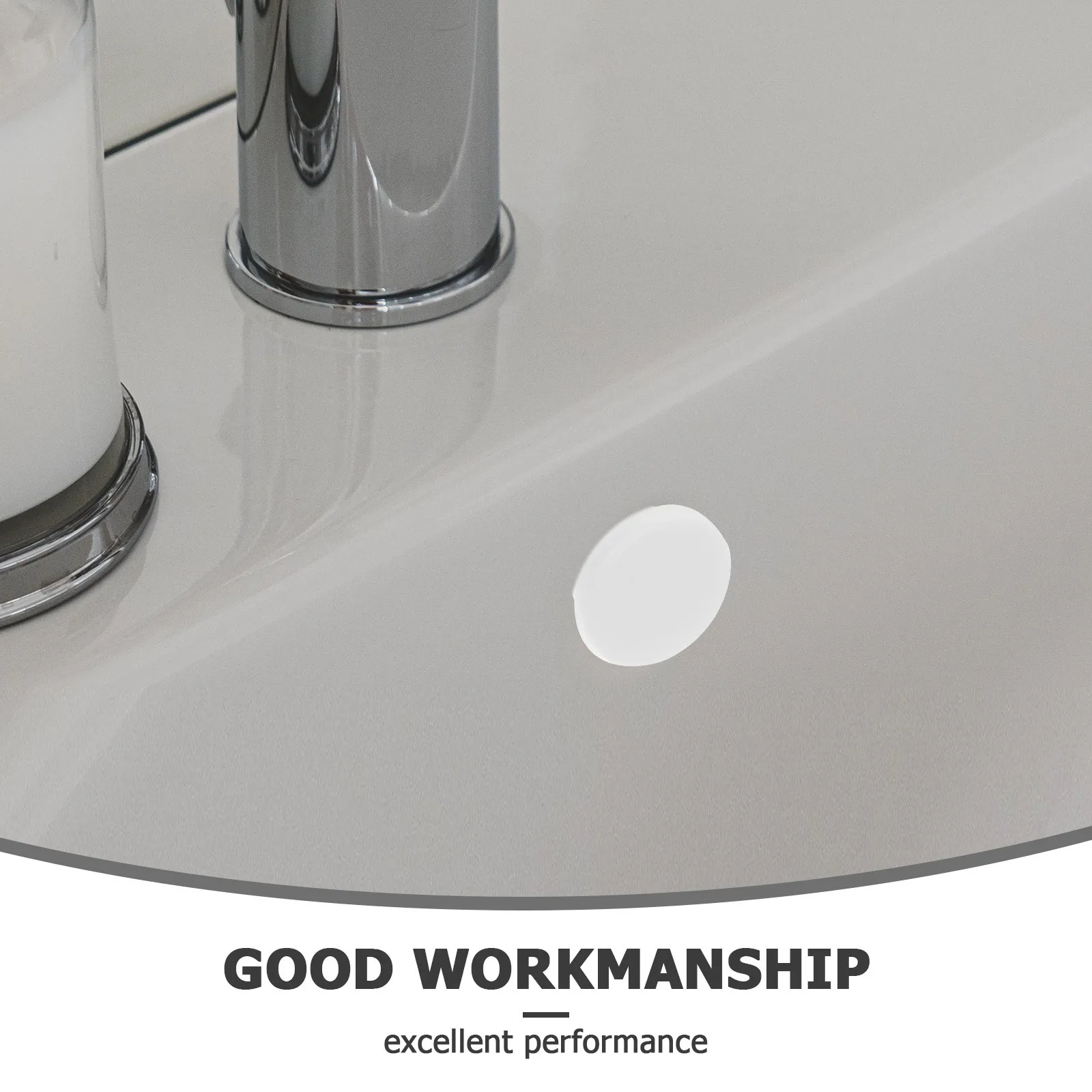 

20Pcs Sink Overflow Cover Replace Broken Drain Covers Suitable for Washbasin Bathroom Cabinet Tidy Overflow Drain Cap