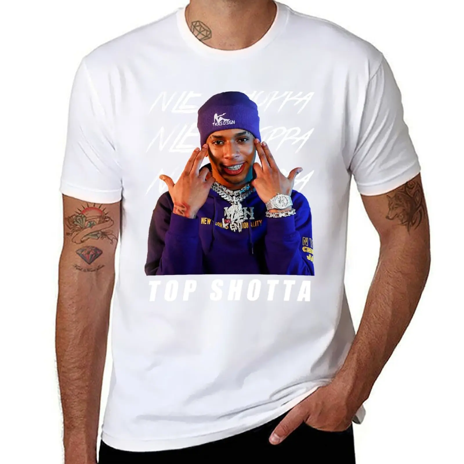 

NLE Choppa Classic T-Shirt Outdoor Working T-Shirt