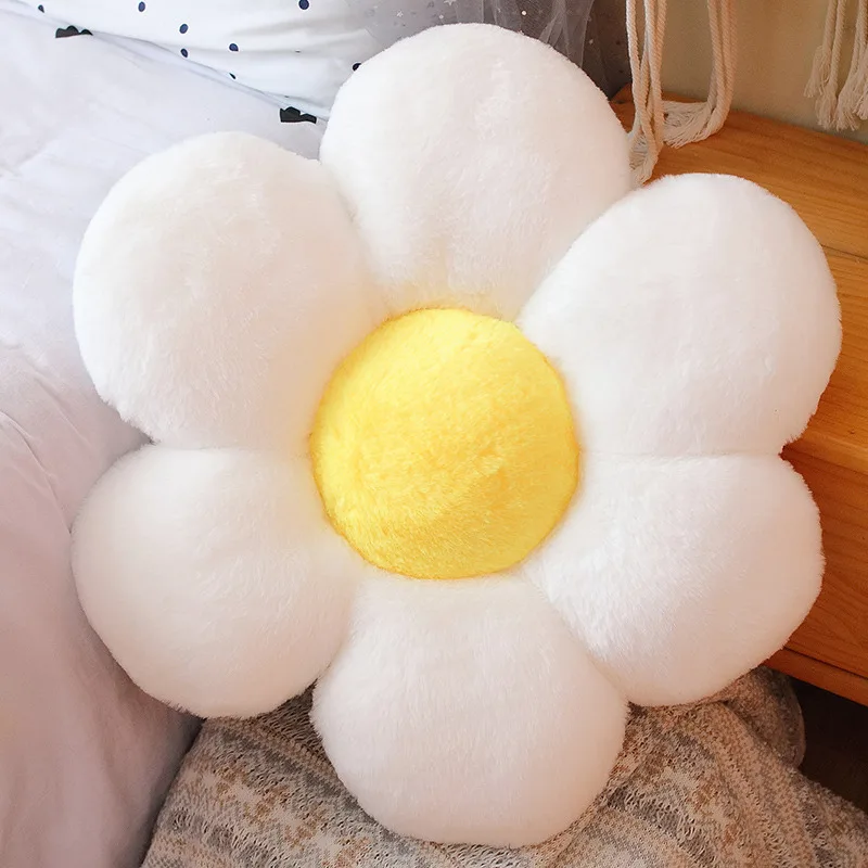 Bellissimo cuscino in peluche a forma di fiore, peluche floreale colorato, cuscino imbottito per piante da fiore super morbido, compagno di sonno della fidanzata