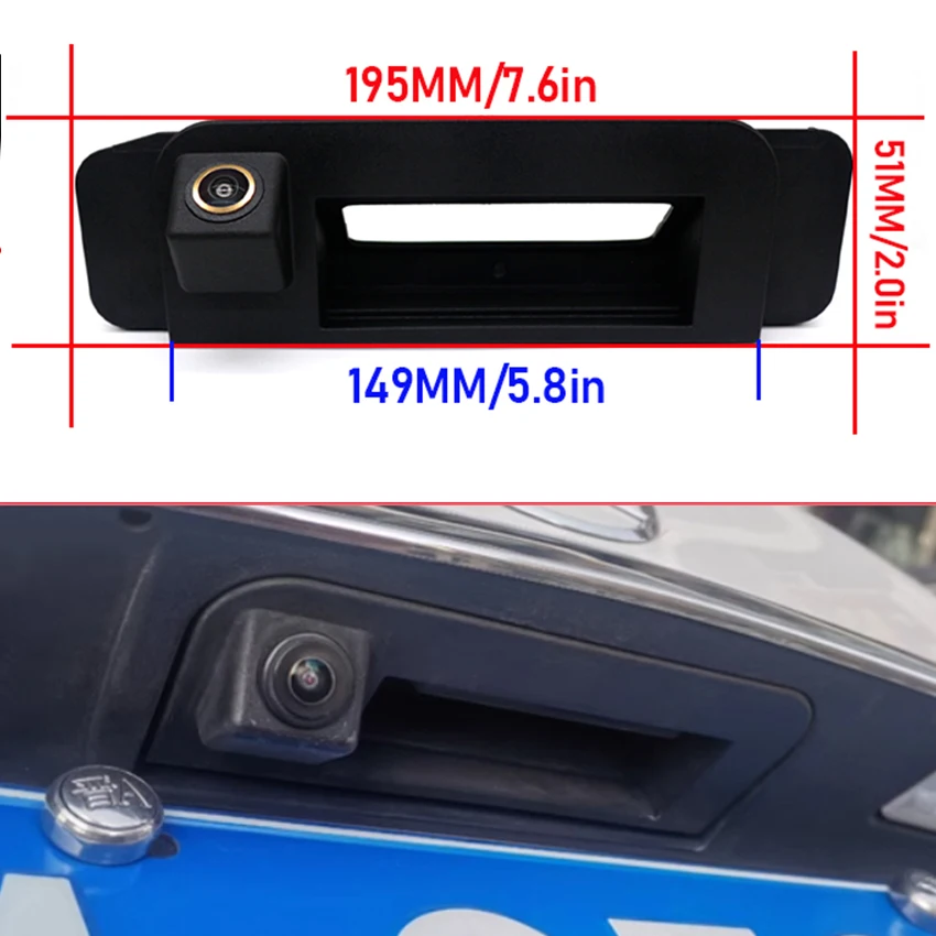 170° HD CCD Car Rear View Reverse Camera For Mercedes Benz C-Class W205 CLA W117 SLK R172 Rear Boot Handle Back UP Camera