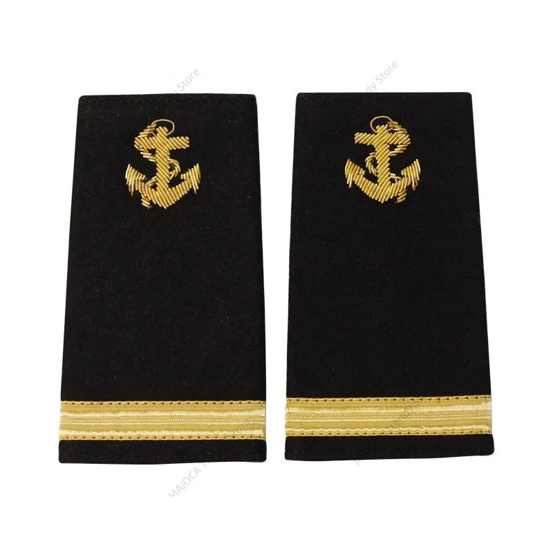 Sailor Skipper Captain Epaulets Epaulette Shoulder Mark Board Knot Chief Officer Lieutenant Commander Royal Navy
