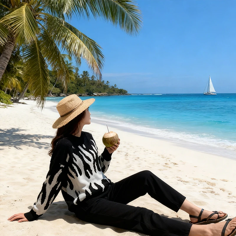 

Уличная одежда, мужской готический пуловер, осенний вязаный женский эстетический одежда Y2k, топ с портретом, черный уличный свитер, мода в стиле Харадзюку