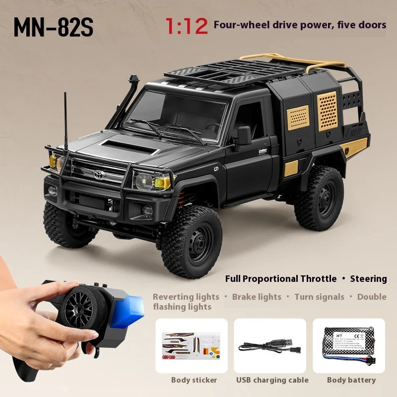 Mangniu genuine TOYOTA LC79 pickup remote control model four-wheel drive off-road climbing car has strong power and easy c