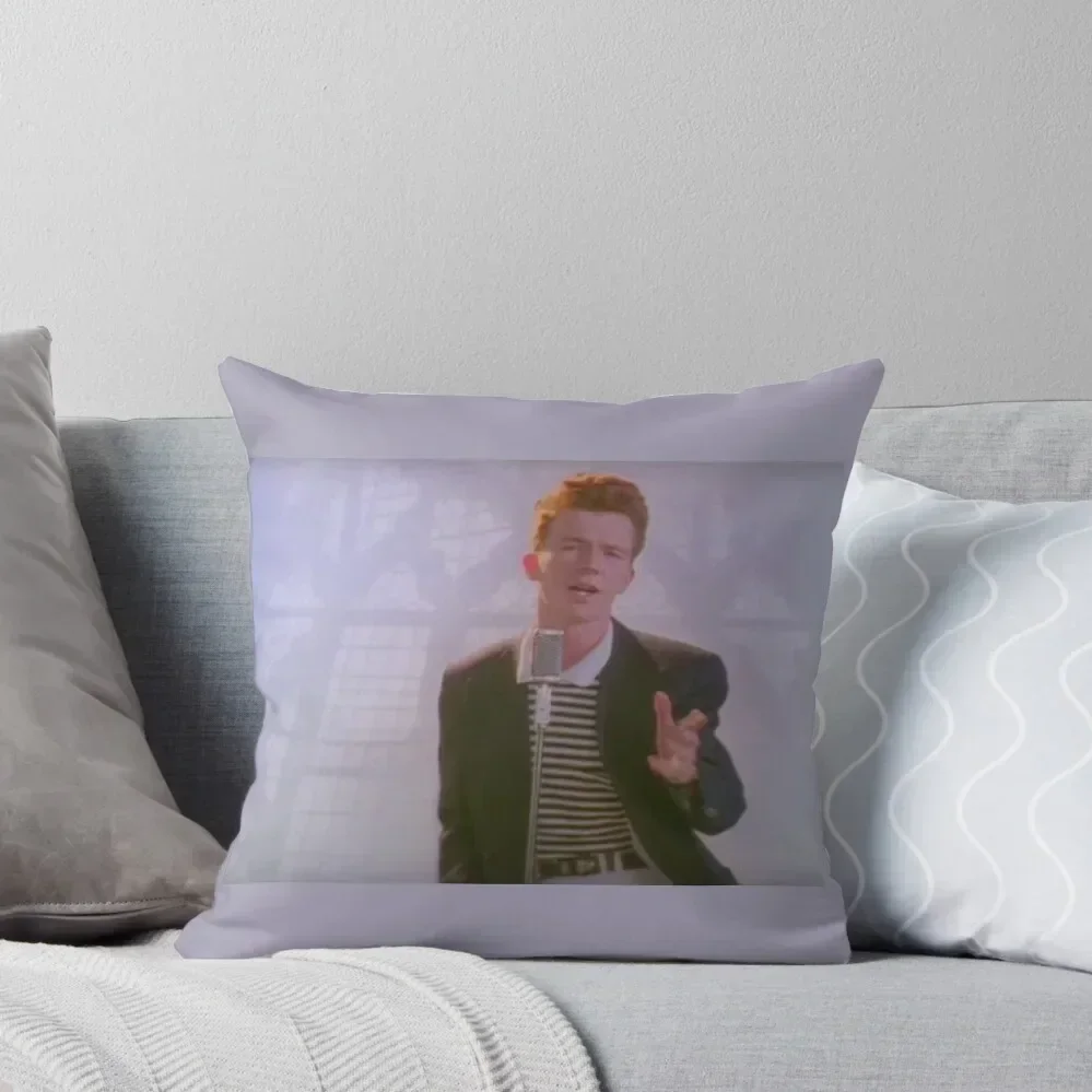 Never Gonna Give You Up meme Rick Astley Throw Pillow christmas pillow case Cushions For Sofa pillow