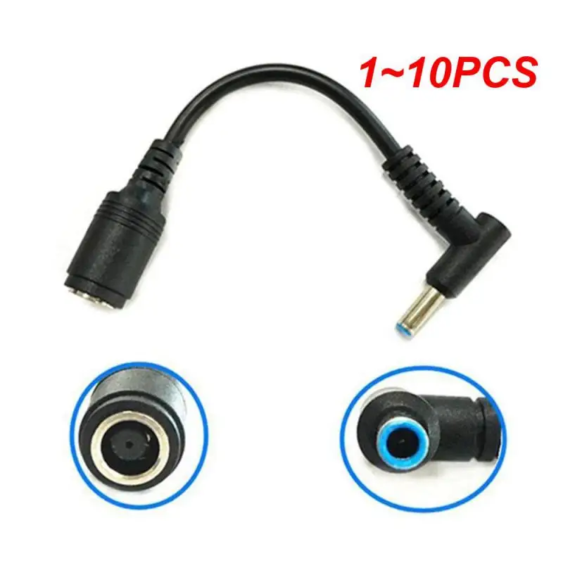 1~10PCS 7.4mm*5.0mm Female To 4.5mm*3.0mm Elbow 7.4 To 4.5 Suitable For HP Dell Blue Tips Power Adapter Cable Adapter Connector