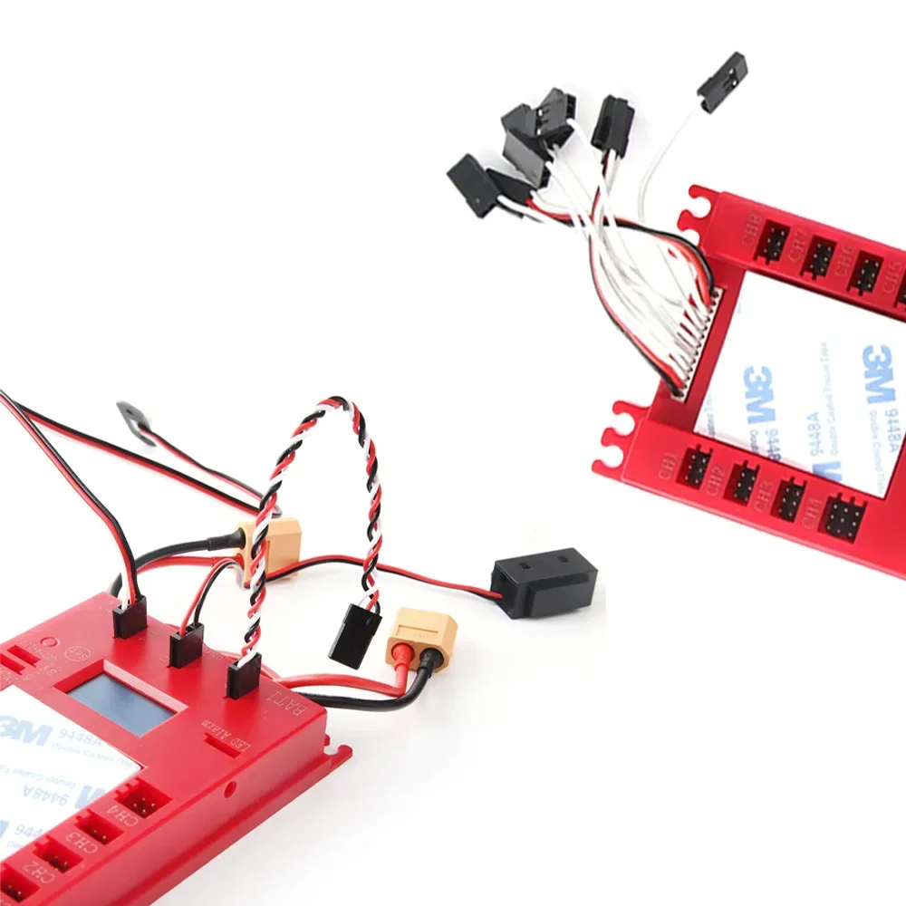 Mini Power DP Pro 4.8-9.7V Servo Section Board with Dual Power Input Wire 4104#