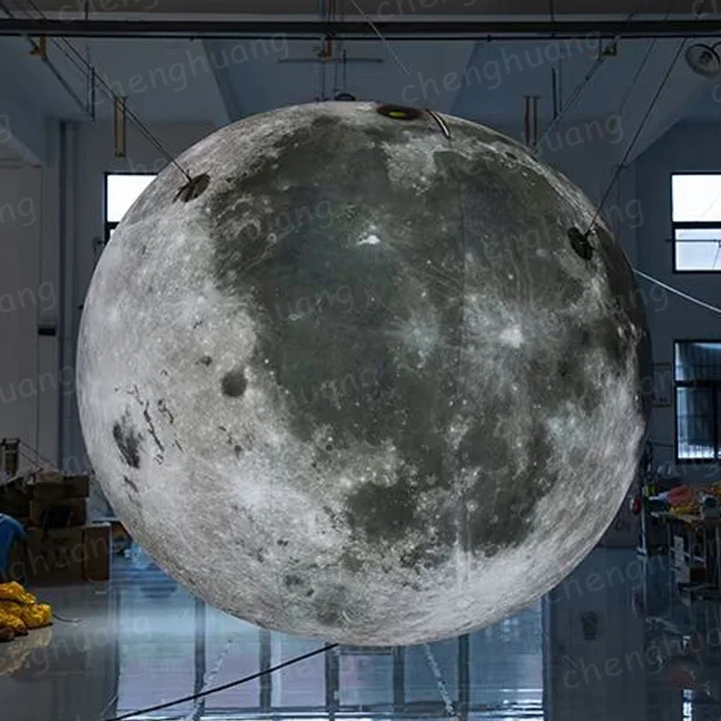 

Надувная луна с воздуходувкой, декоративный реквизит для активного пространства и аэрокосмического периода.