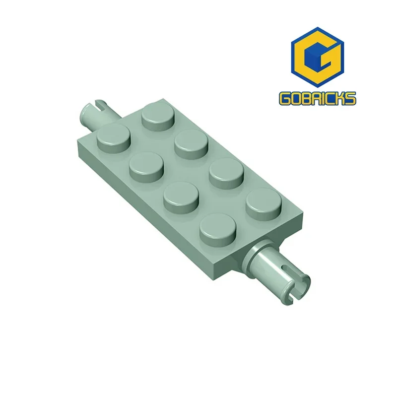 Gobricks 1 pz MOC Piastra Speciale 2x4 con Perni Mattoni Compatibile Con 30157 Modello Building Blocks Parti Per Bambini FAI DA TE Assembla Giocattolo