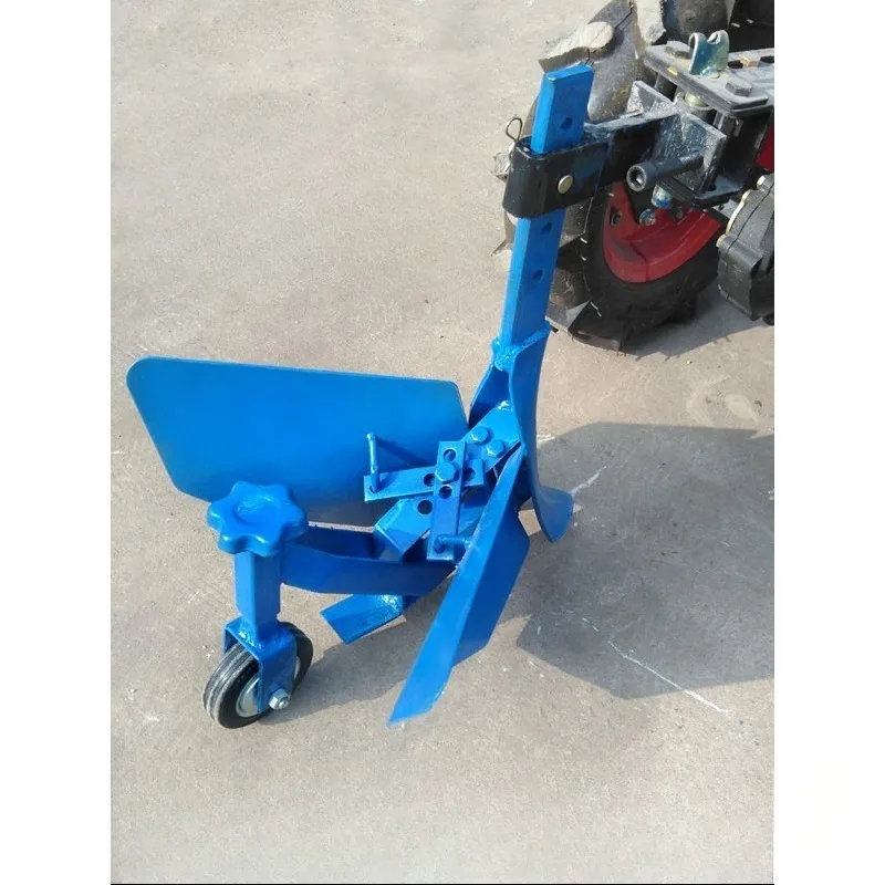 Micro tiller furrow opener furrowing plow adjustable hand-held multifunctional orchard fertilization furrowing