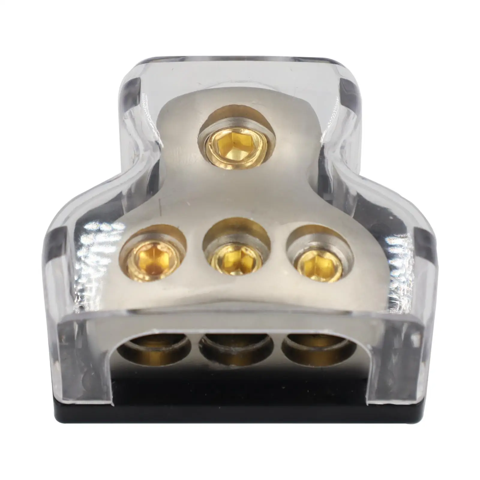 3 Way Amp Distributor Connecting Block 1x 0 Gauge in 3x 4 Gauge Out for Car Audio Amplifier Splitter Replace