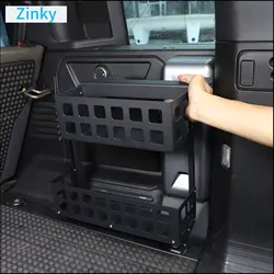 Aluminum Alloy Car Trunk Side Storage Basket Storage Storage Organizer for Land Rover Defender 110 2020-2024 Storage Accessories