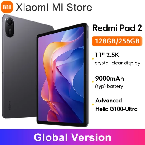 Планшет Xiaomi Redmi Pad 2, 11", 4/128ГБ, 6/128ГБ, 8/256ГБ, Wi-Fi, Android
