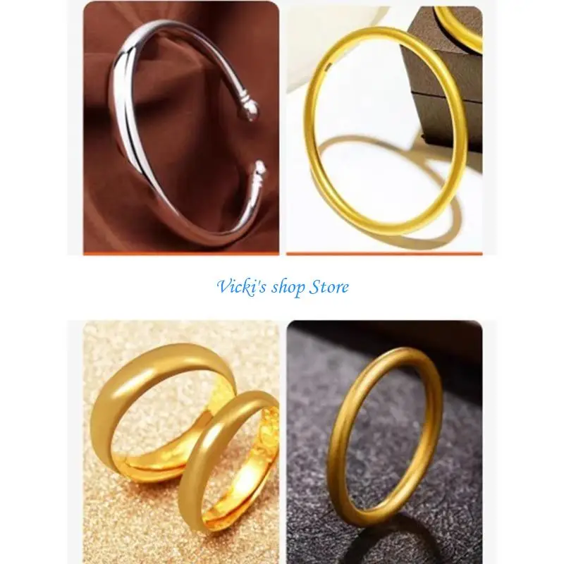 Unique Jewelry Carving Tool with Grooves Accuracy Jewelry Bracelet Carving Blocks Tool with Silver Coating for Artisans