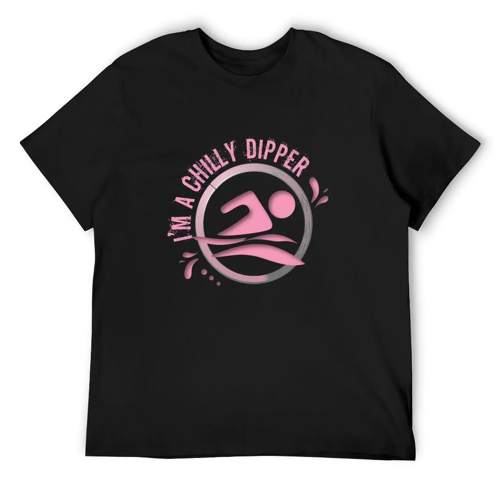 Wild open water swimming, winter bathers and surfers. Chilly Dipper for swimmer swim lovers. Caroline Laursen Original T-Shirt