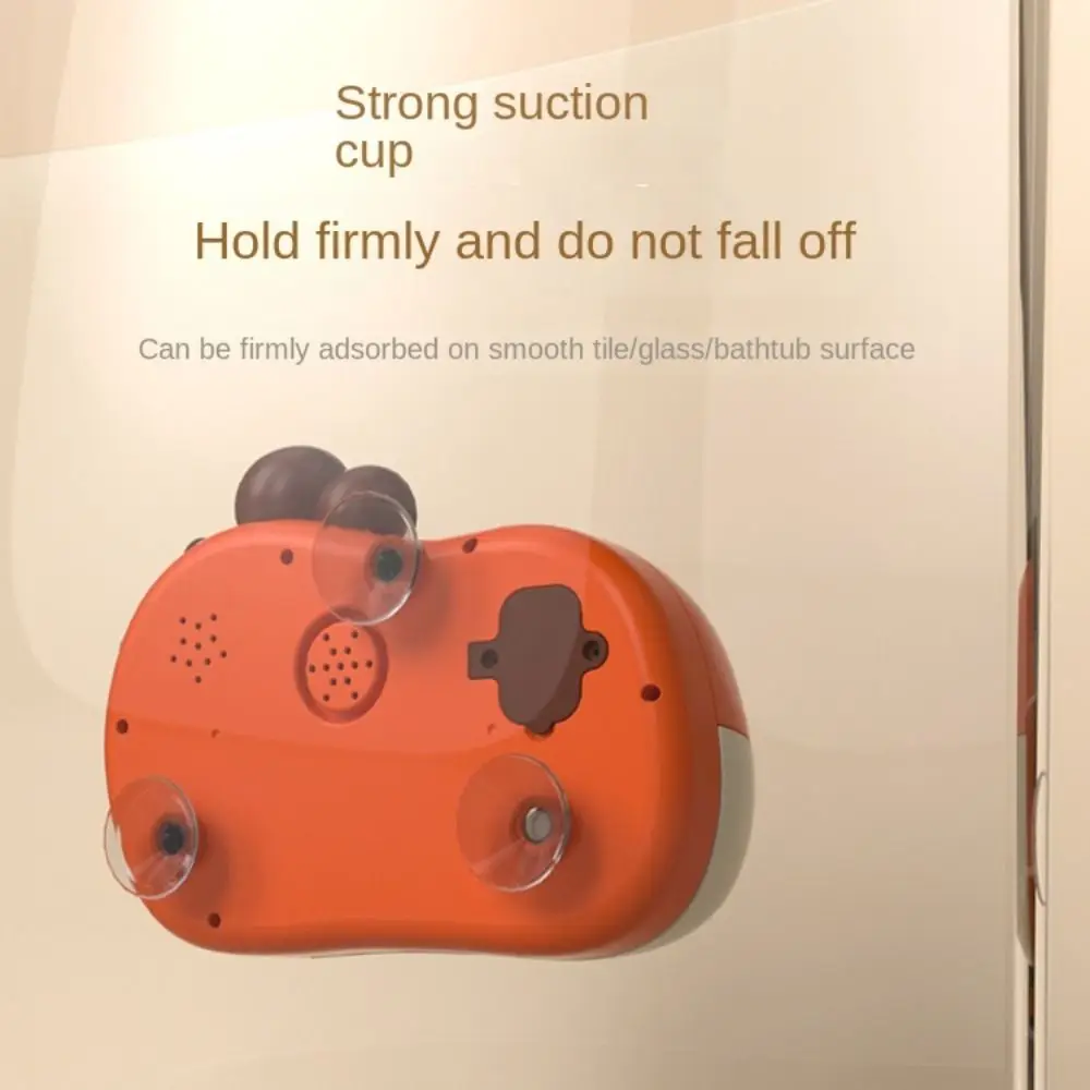 Portable Dinosaur Shape Bath Bubble Maker Electric Music Bubble Machine Suction Cup Automatic Bathtub Bubble Machine Boys Girls