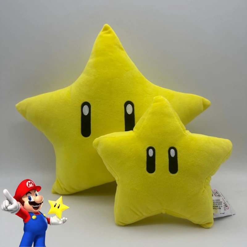 Super Marios Bros Lumalee Peluche Cuscino Anime Cosplay Bambole di pezza Cuscino del divano Decorazione Giocattoli per bambini Puntelli per