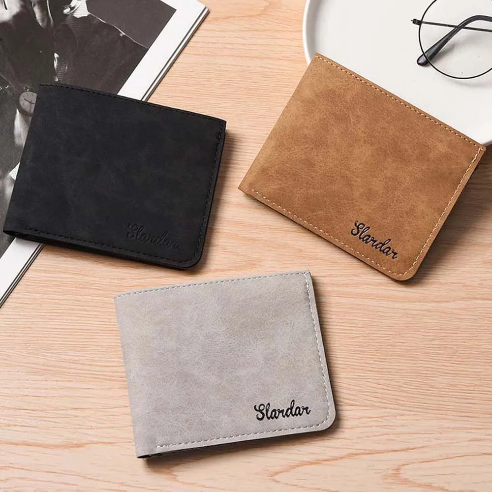 Soft Money Bag Men Wallet PU Leather Cash Clip Coin Purse Multi-slot Ultra-thin Credit Card Bag Outdoor