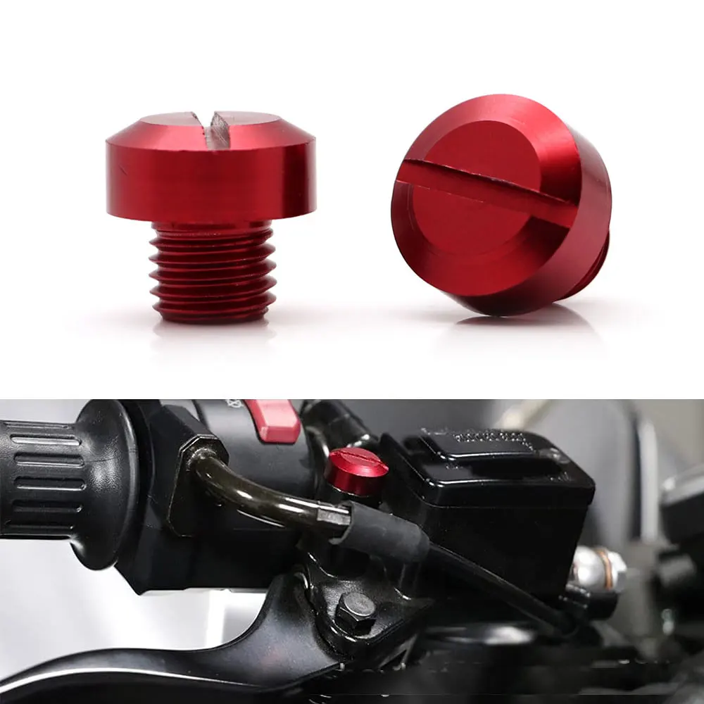 

2pcs Universal Motorcycle Clockwise M10*1.25 Mirror Hole Plug Screw Mirror Hole Screw for KTM Honda Yamaha Kawasaki Suzuki