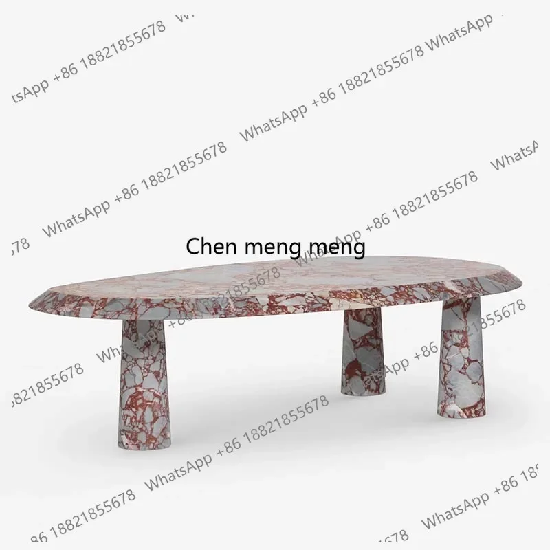 cc182Natural marble irregular coffee table light luxury modern living room side table high sense