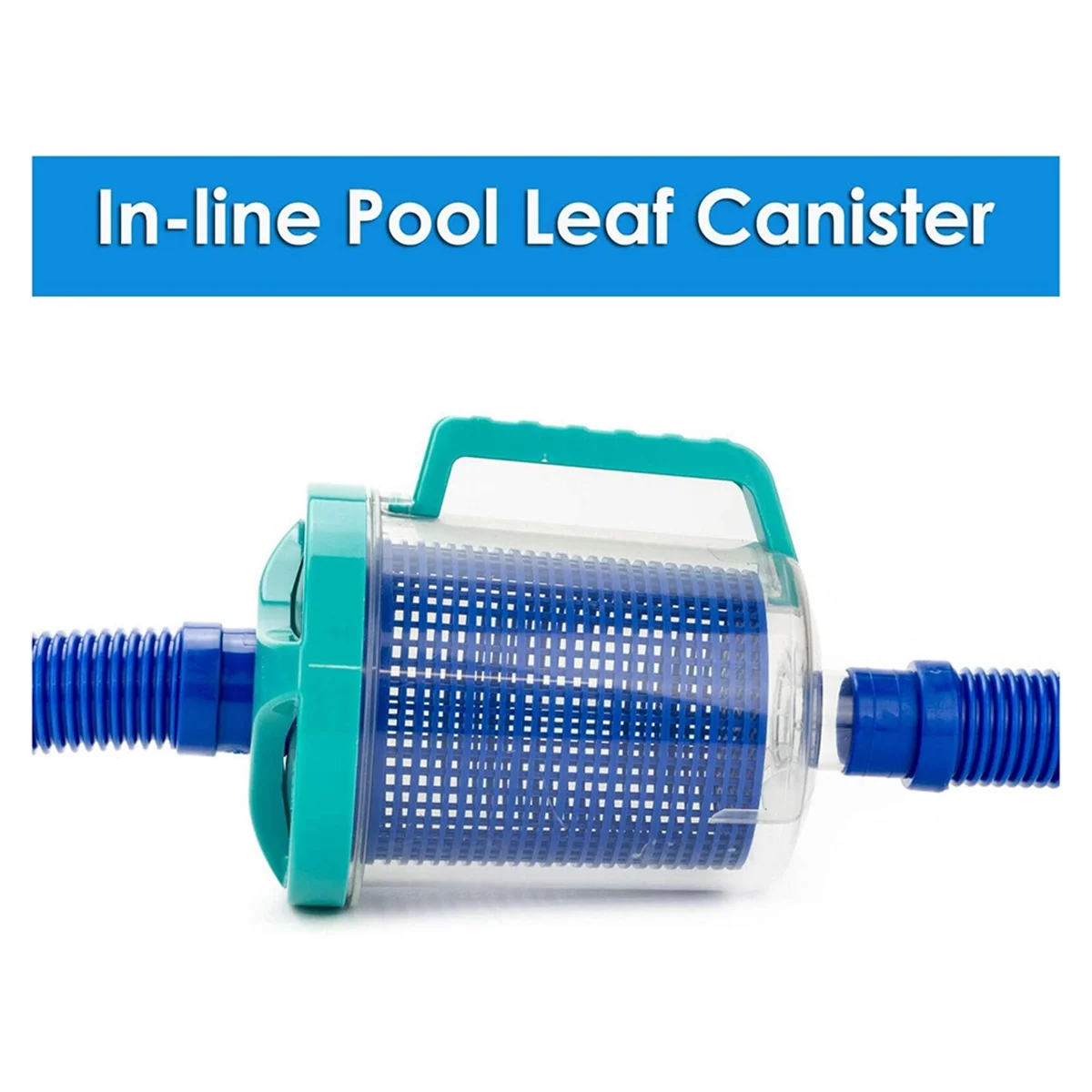 SMIEA Contenitore per foglie per piscina, contenitore per raccogli foglie Contenitore per foglie professionale di grande capacità con cestino in rete A