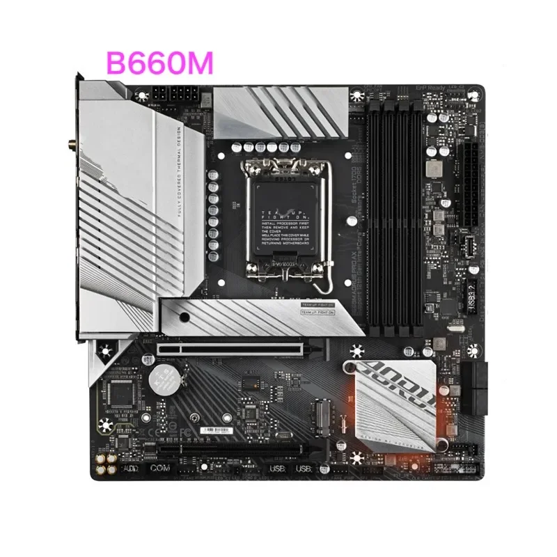 

Подходит для Gigabyte B660M AORUS PRO AX, материнская плата LGA 1700 DDR5 Micro ATX B660, материнская плата, 100% протестирована, ОК, полностью работает