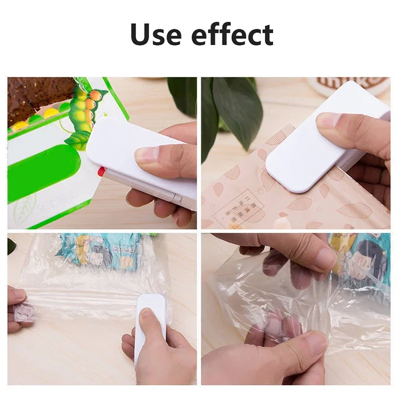 Mini Heat Bag Sealing Machine Package Sealer Bags Thermal Plastic Food Bag Closure Portable Sealer Packing Kitchen Accessories