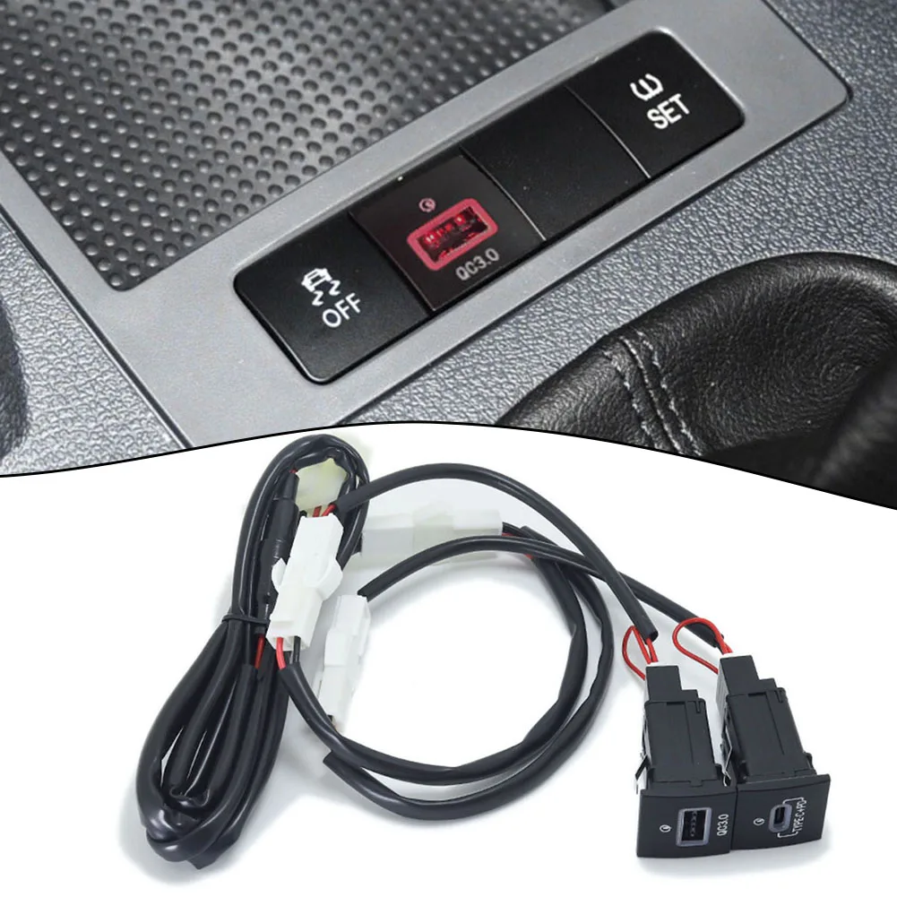 Quick Install LED USB Charger Upgrade Kit for Golf For RLine MK5 MK6 2006 2013 Reliable Performance Red LED Indicator
