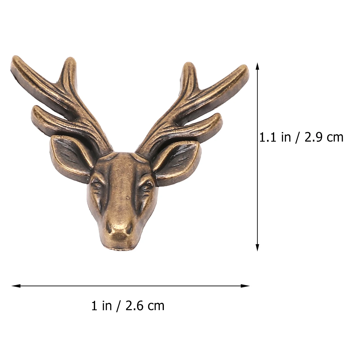 

10 set Wallet Snap Buckle Zinc Alloy Retro Deer Shape Fastener Set For Diy Craft Bag Purse Clasp Closure Accessories