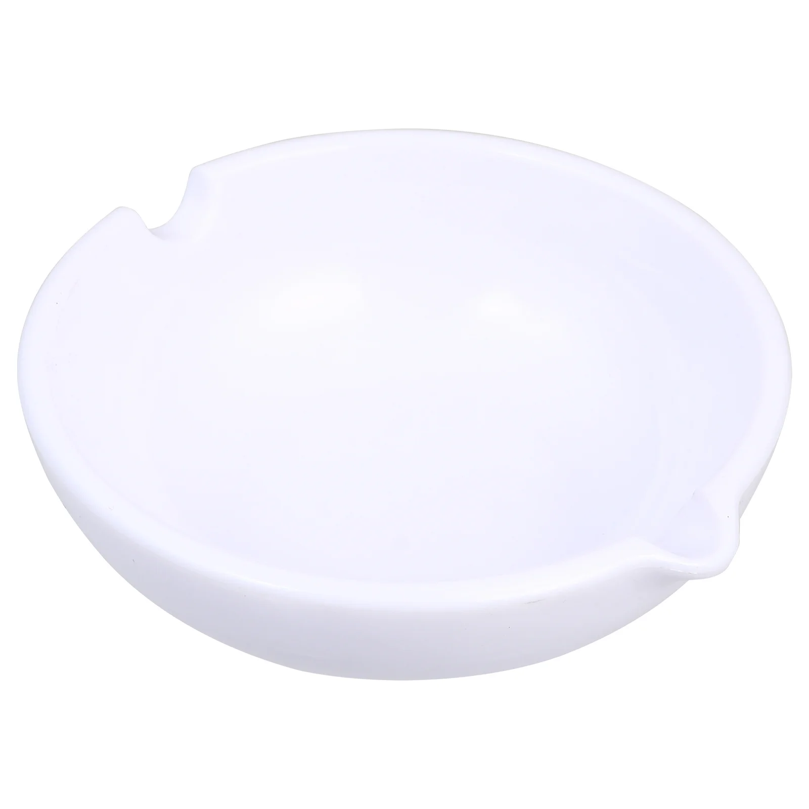 1pc Ink Dish Plastic Ink Plate Calligraphy Brush Holder Round Smooth Edge Easy Clean Durable Study Stationery Home Office Tool