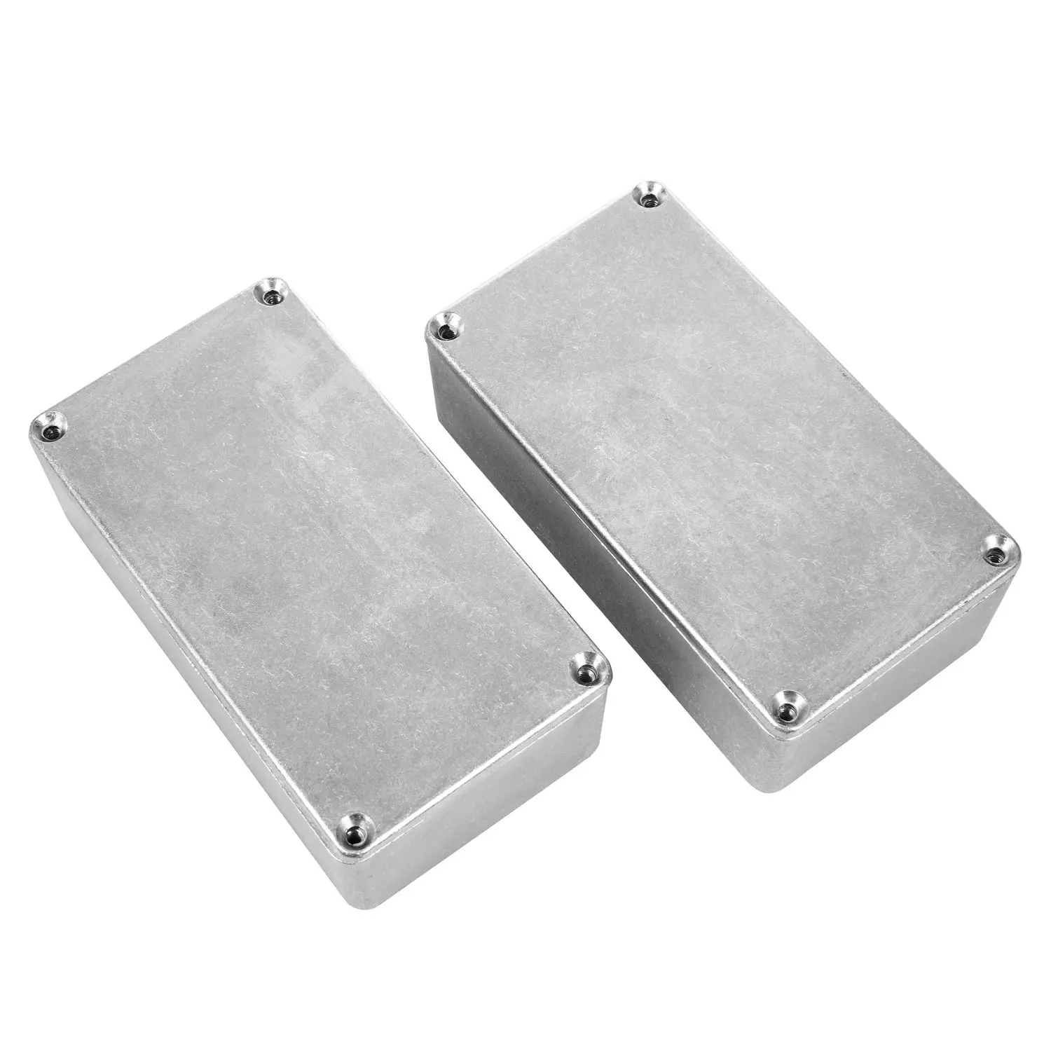 2 peças 125b/1590n1 caixa de alumínio para guitarra stompbox e gabinete de pedal para projeto de pedal de efeito de guitarra