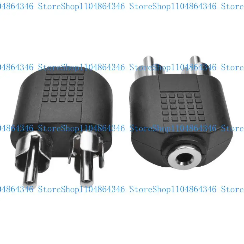 5ASD 3,5 mm Aux Adapter 1 Kobieta do 2 mężczyzn RCA Converter 2PCS/Set