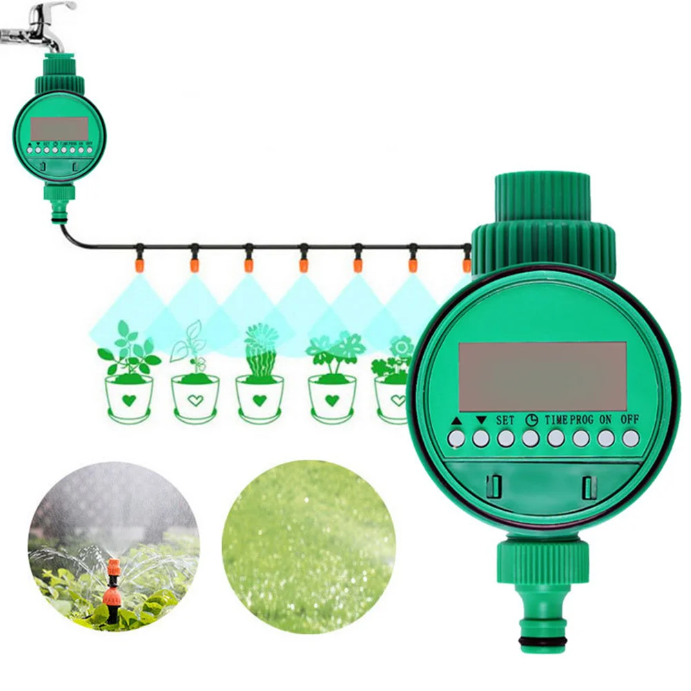 Automatic Irrigation Controller Electronic Intelligence Valve Watering Control Device Lcd Display Garden Watering Timer