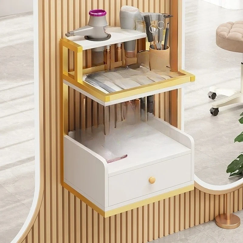 

Barber Shop Tool Cabinet Hair Salon Dedicated Suspended Hair Cutting Tools Stand Hair Dryer Rack Salon Storage Cabinet