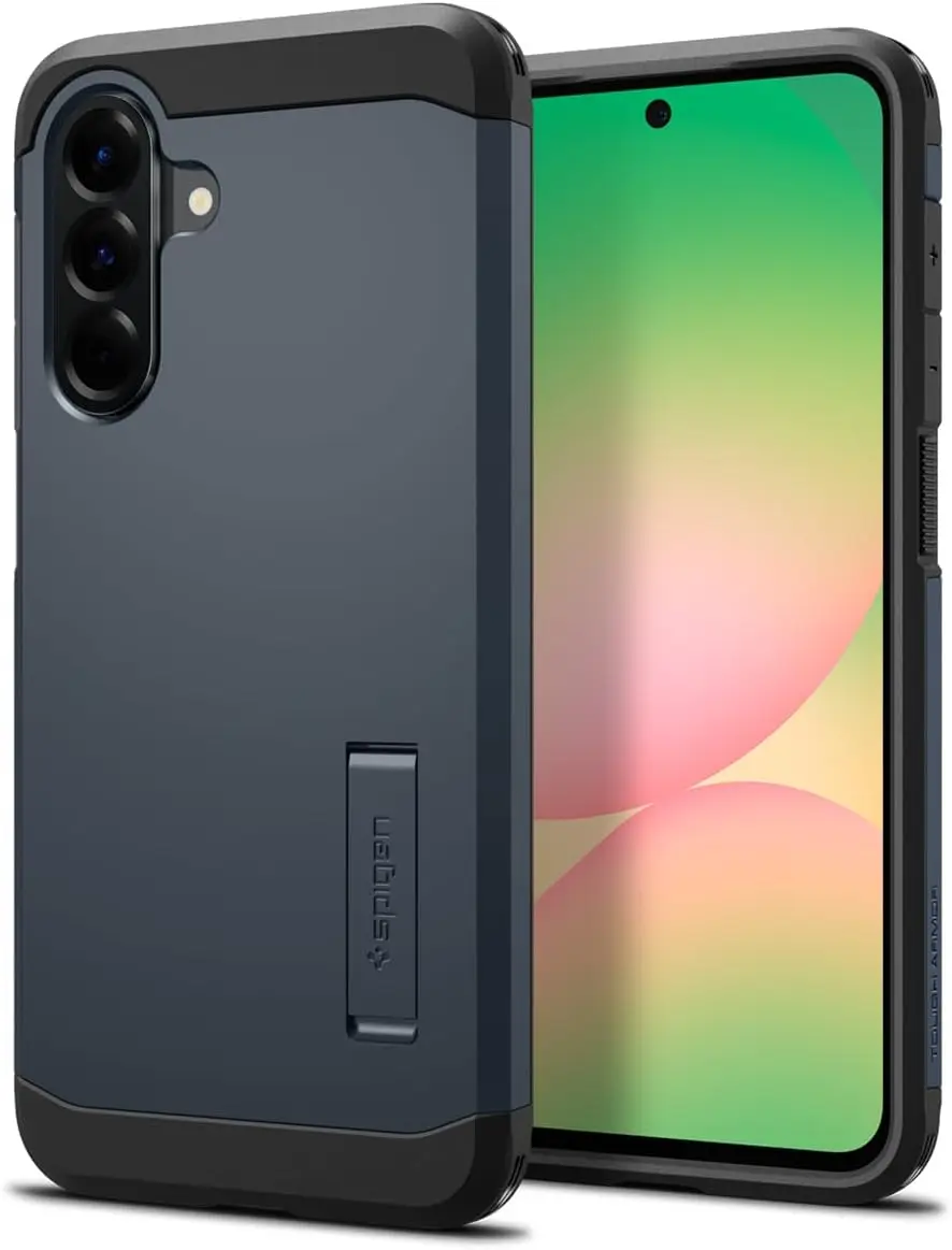 

Spigen for Galaxy A56 5G Case, Tough Armor [Kickstand] [Military-Grade Protection] - Metal Slate