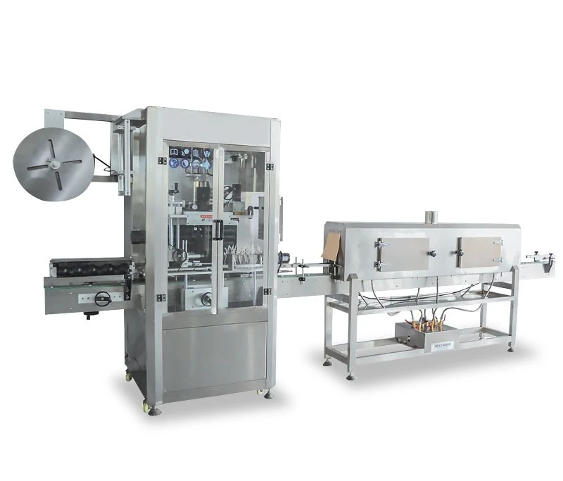 Automatic sleeve labeling machine Steam shrinkage machine Mineral water label shrink film packaging machine