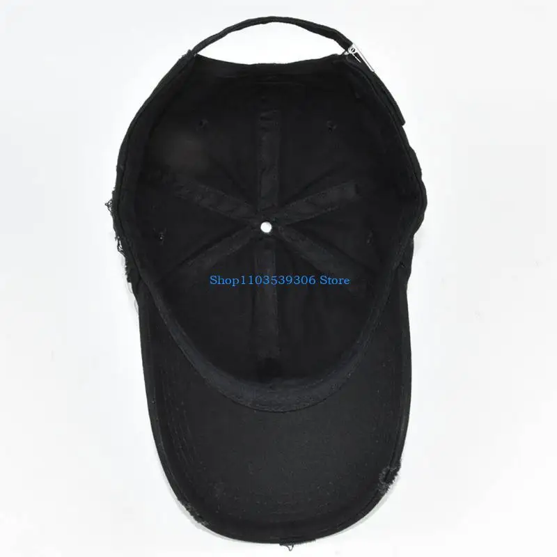 400A خمر قبعة بيسبول مغسولة المتعثرة كسر هول التصحيح بلون قبعة سائق الشاحنة #4