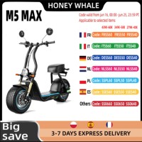 HoneyWhale M5Max Electric Scooter 1000W Motor 54.6V 13Ah Battery 45km/h Speed  Range Off-Road Tire E-scooter