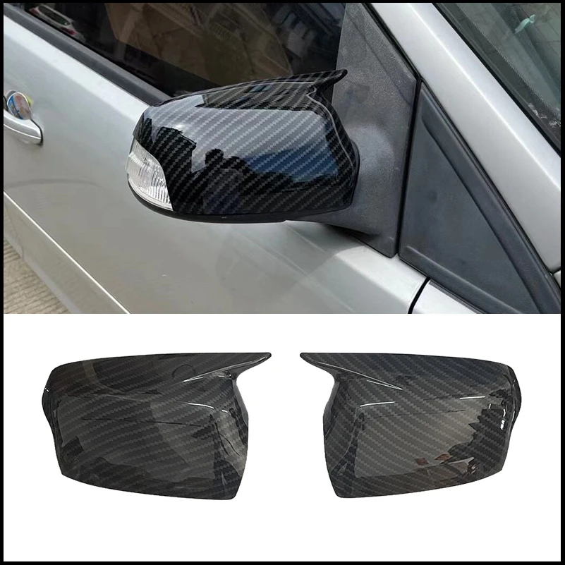 Car Accessories For Ford Focus 2005~2008 Side Door Wing Rearview Mirror Cover Cap Sticker Trim With Horn Auto Parts Styling