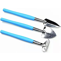 3Pcs Gardening Tool Set Shovel Rake Hand Trowel  Tools Garden Plants(Green)