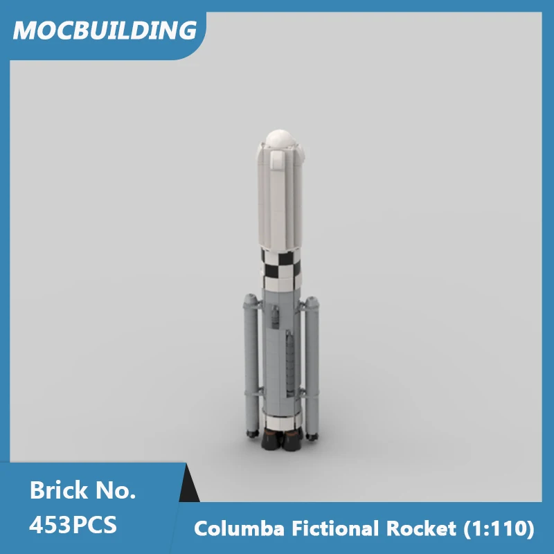 MOC Building Blocks 1:110 Vostok 1 Capsule-Rocket & Columba Fictional Rocket Model Space Series Assembled Bricks Xmas Toys Gifts