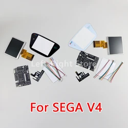 1set Full Screen IPS V4 LCD Kits For SEGA Game Gear High light Brightness V4.0 LCD Backlight Screen for SEGA GG